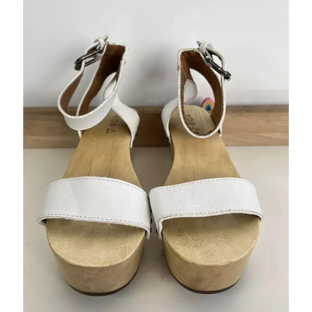 Kelsi Dagger Brooklyn Pietra‎ Wedges / Wood & Leather / Women's Size 7